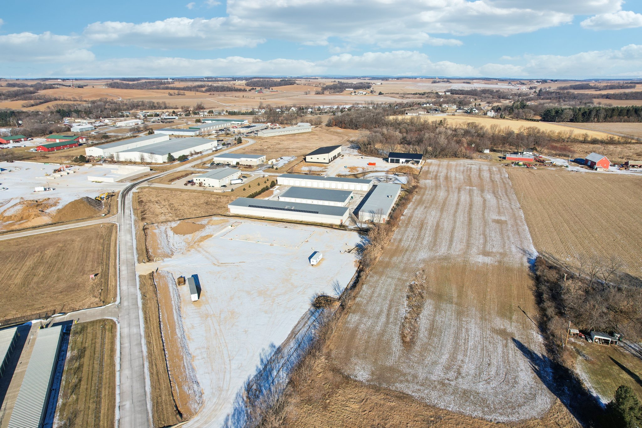Aerial view of 6072 Darlin Drive commercial lot